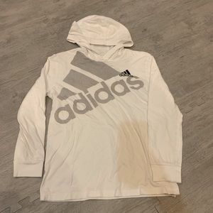 Adidas hooded long sleeve t shirt